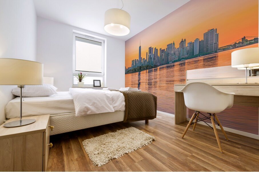 Manhatten Morning Mural print