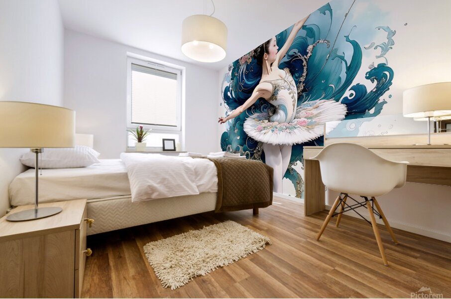 A flourish of dance Mural print