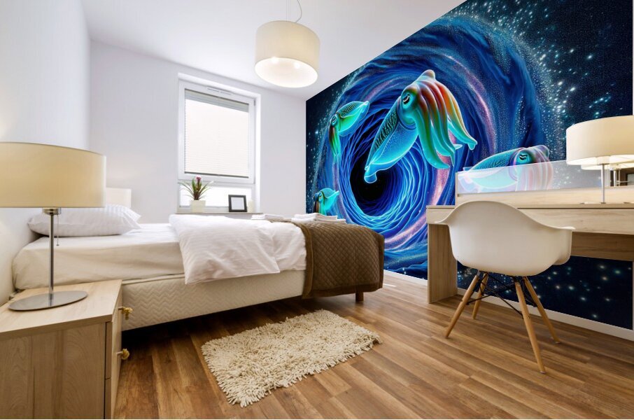 Origin of Cuttlefish  Mural print