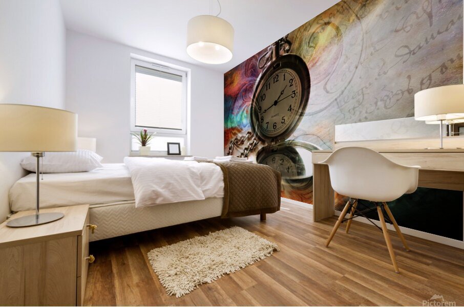 Ancient Clock Mural print