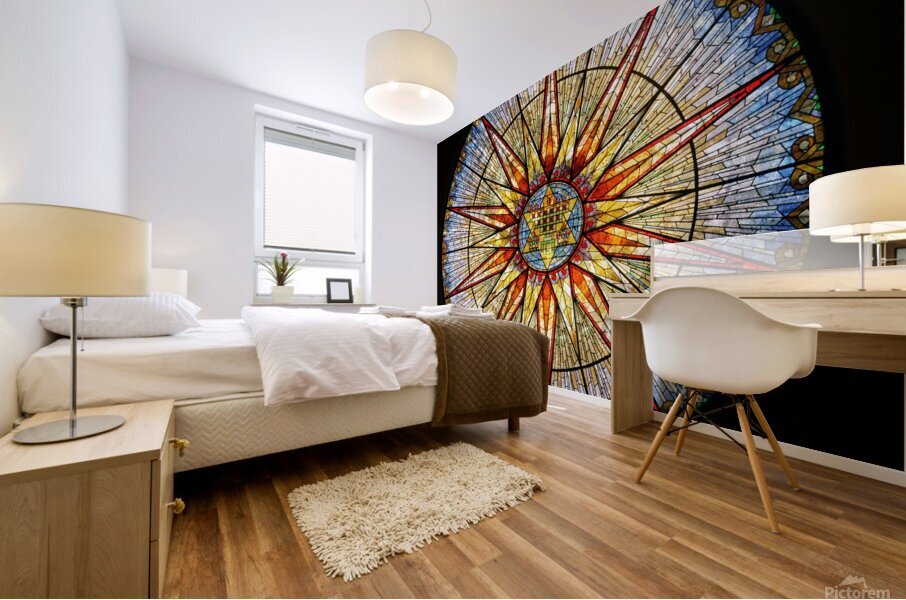 Temple Emanu-El Synagogue Paterson NJ Mural print