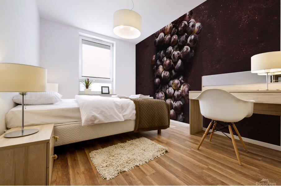 A bunch of grapes Mural print