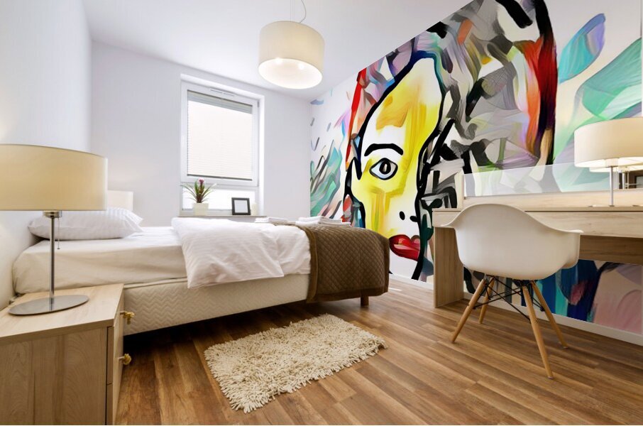 female 42 Mural print