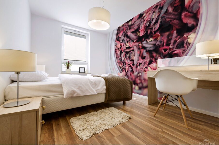 Dried Hibiscus Flower   Mural print