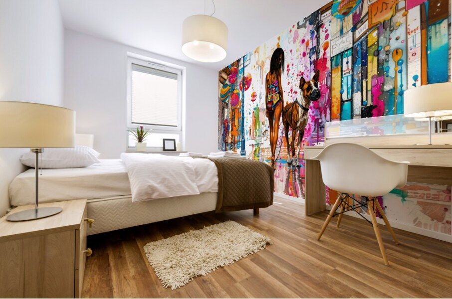 Model Pets 12 Mural print