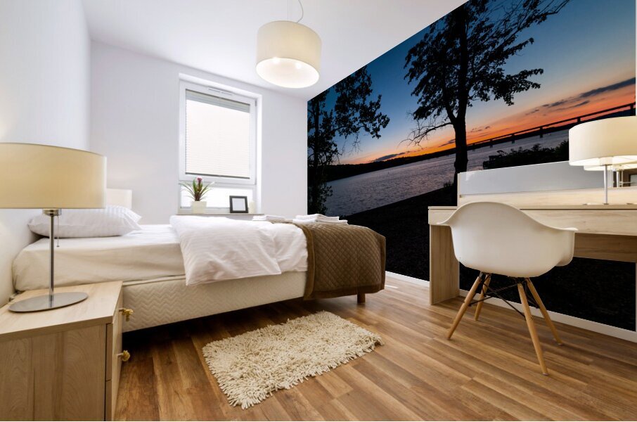 Sunset Afterglow Pomme de Terre Lake Mural print