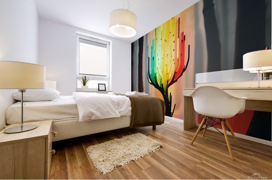 Glowing Forest 40 Mural print