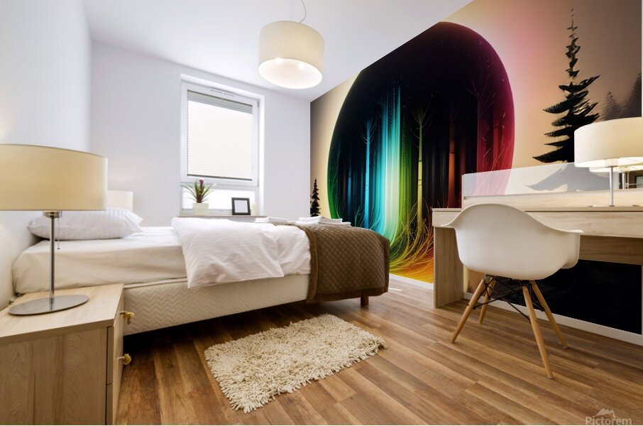 Glowing Forest 22 Mural print