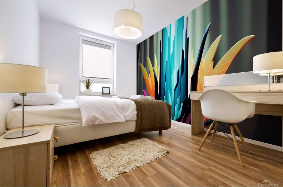 Glowing Forest 32 Mural print