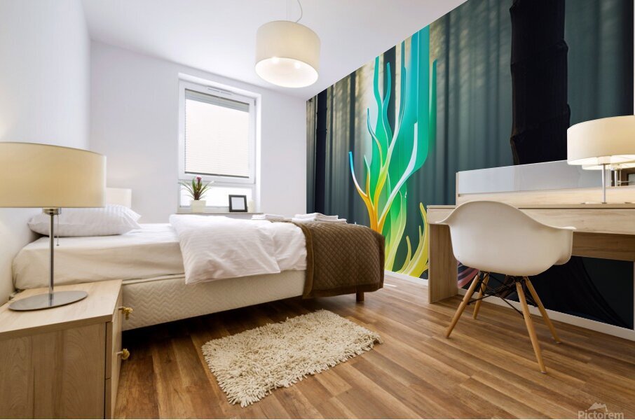 Glowing Forest 18 Mural print