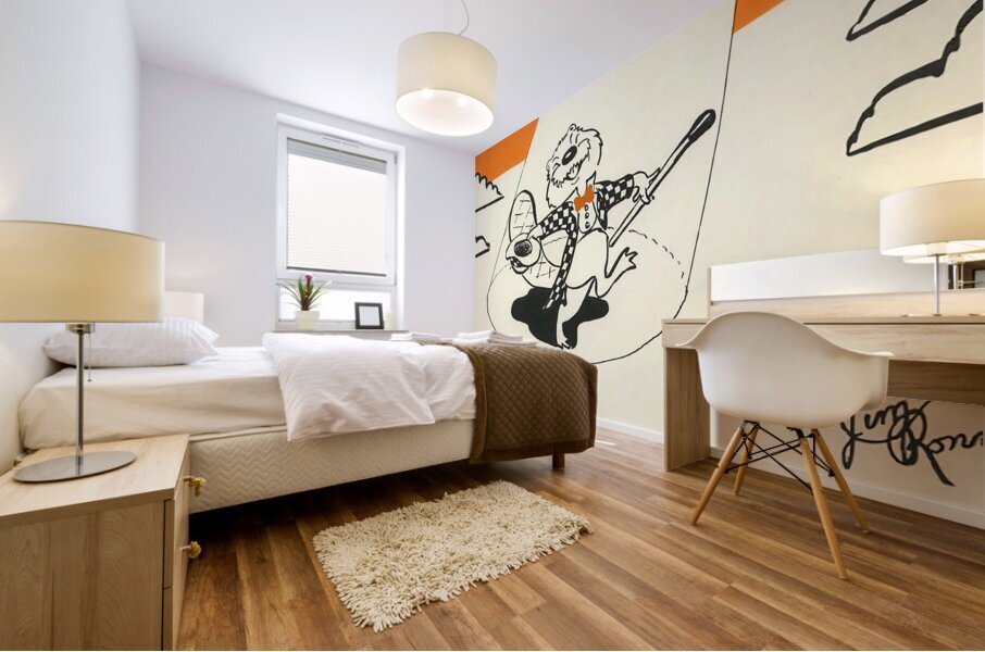 Oregon State Beaver Dancer Mural print