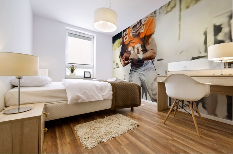 1960s tennessee football art  Mural print