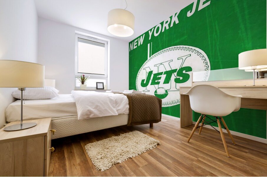 1969 New York Jets Cover Art Remix Mural print