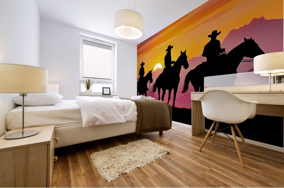 THREE AMIGOS Mural print