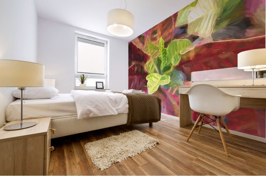 Croton codiaeum variegatum X108 Mural print