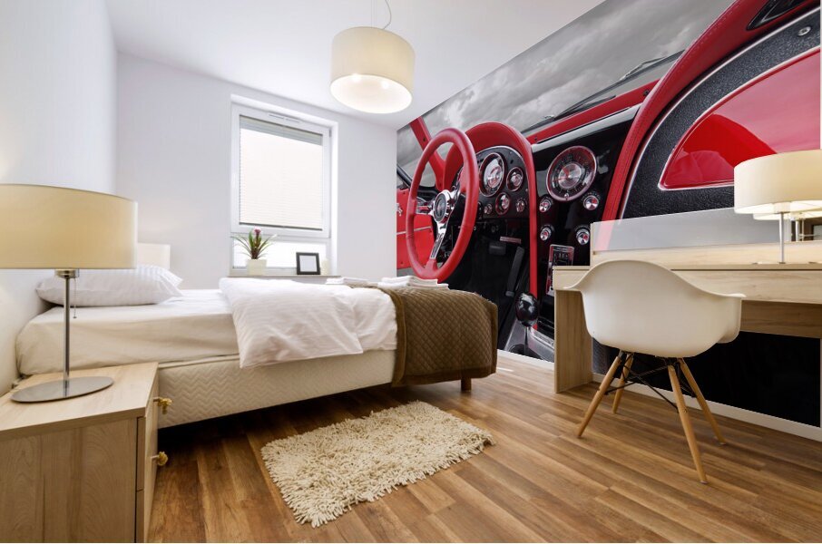 1963 Corvette Stingray Interior Mural print