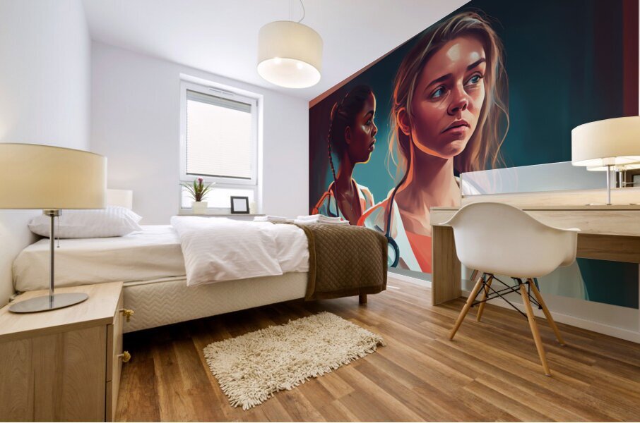 You Can Count on Sampsons Nurses Mural print