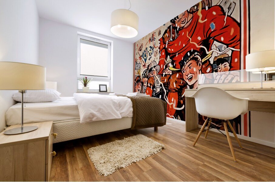 1928 Carnegie Tech Football Program Art Mural print