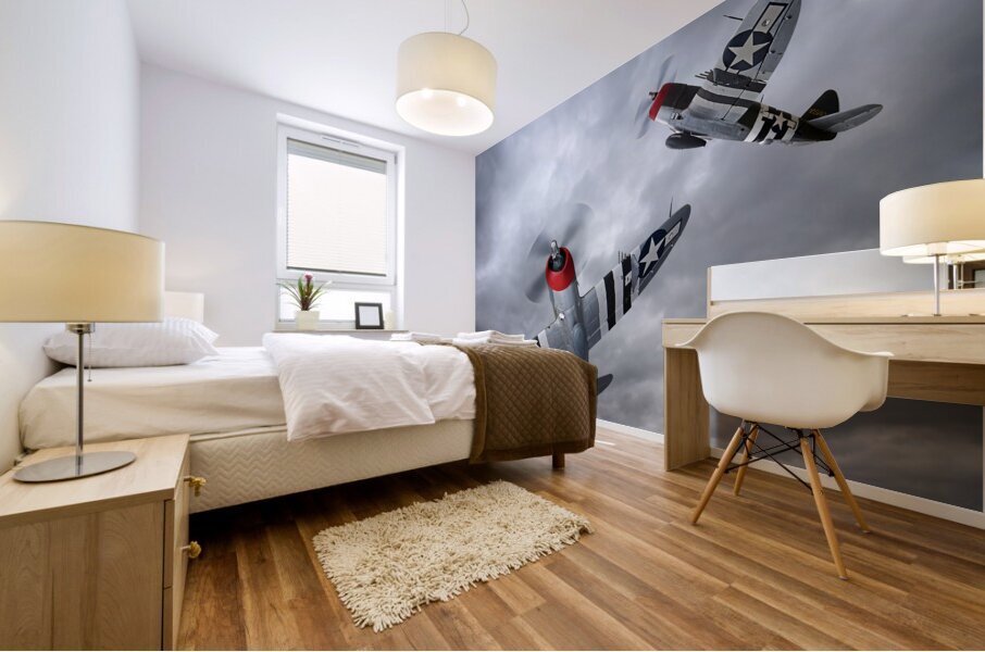 p-47 Thunderbolt Aircraft Mural print