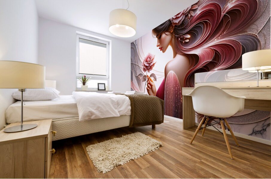 Rose Reflections  Mural print