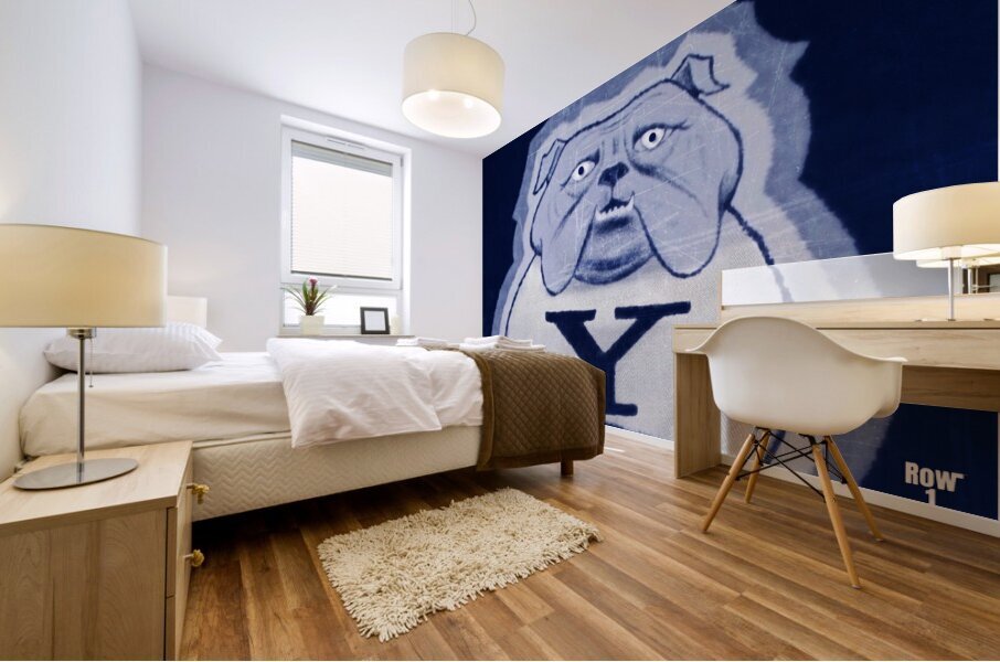 yale bulldog remix art  Mural print