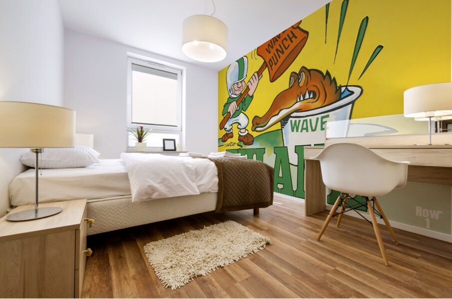 John Churchill Chase Tulane Florida Cartoon Art Mural print