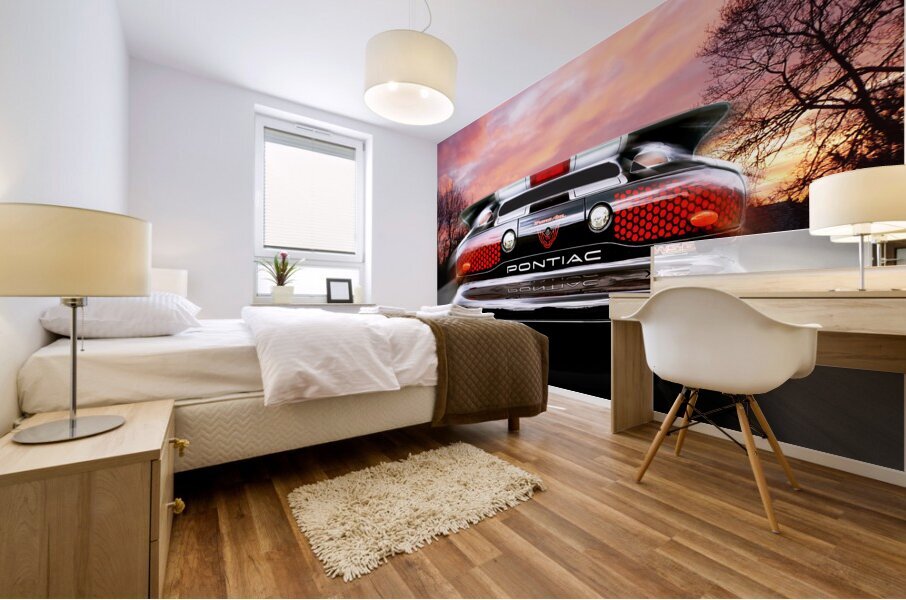 Pontiac Trans Am Rear Lights Mural print