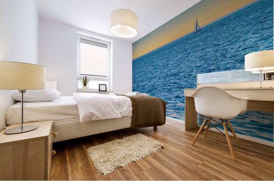 Sunset Sail Mural print