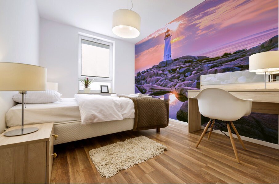 Peggys Cove Sunburst Mural print