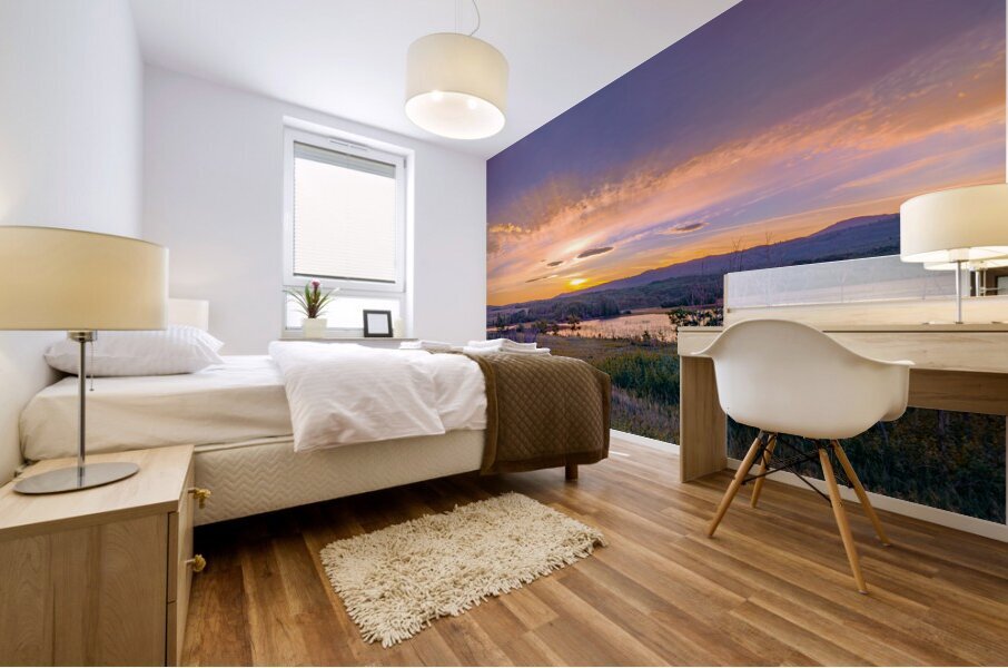 Dawn Waterton Lakes Mural print