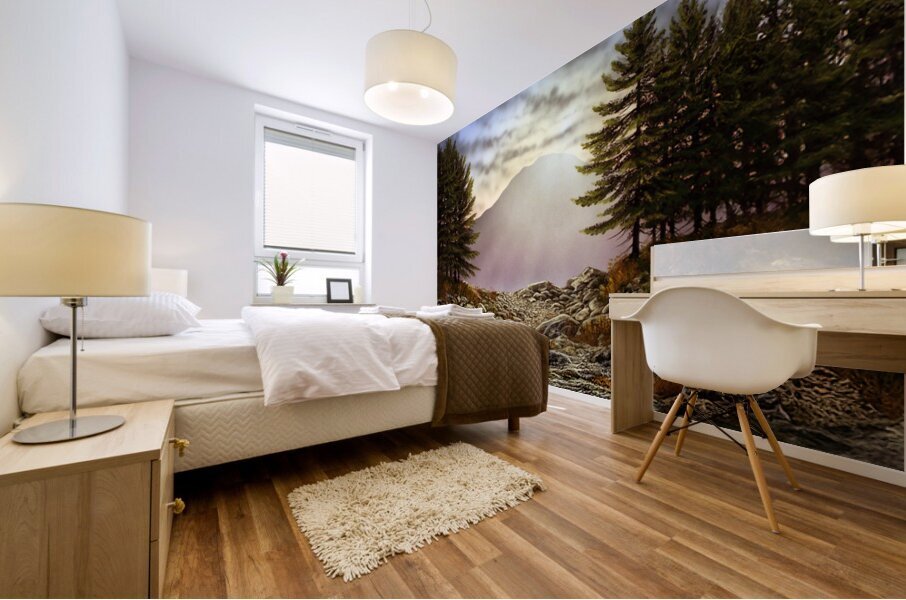 EVENING TRAIL P Mural print