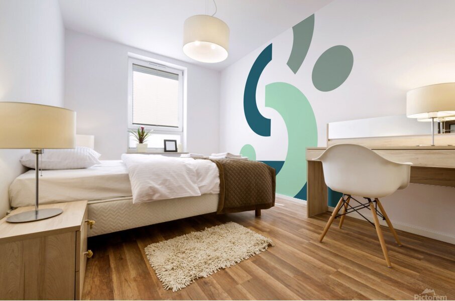 Minimalist Abstract Art Mural print