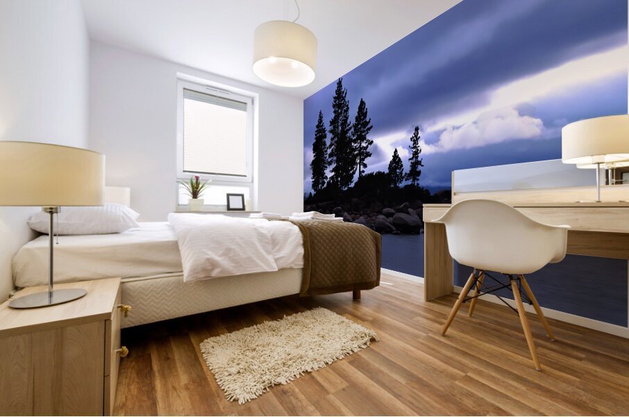 Lake Tahoe Thunder Storm Mural print