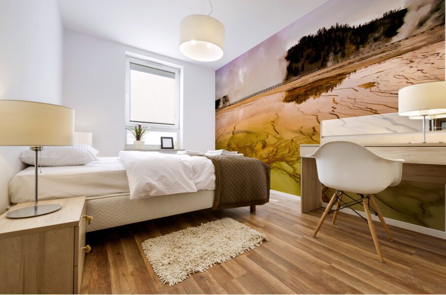 Grand Prismatic Spring A Kaleidoscope in Yellowstone Mural print