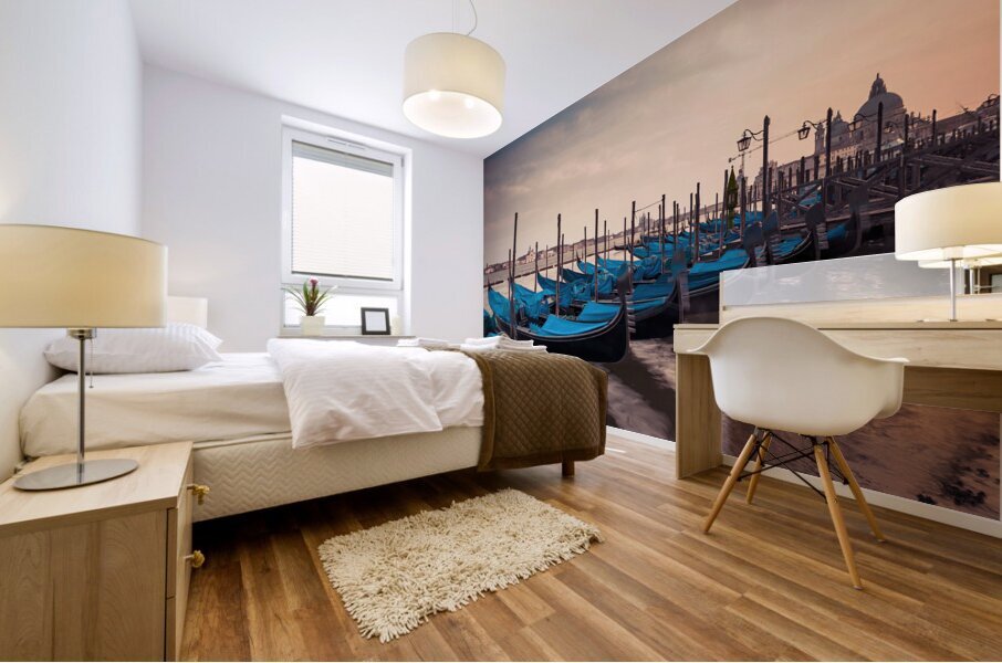 Gondolas in Grand canal Mural print