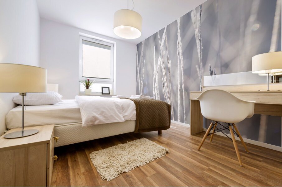 Frost-Kissed Beauty Mural print