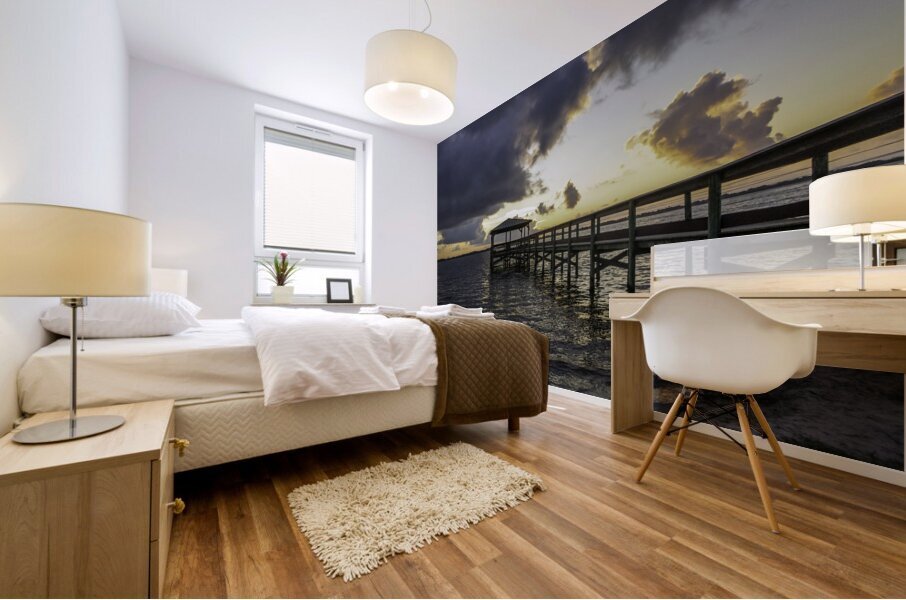 Cloudy rise Mural print