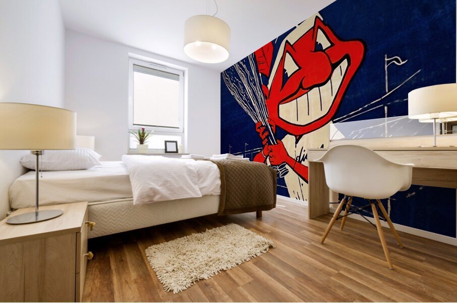 Vintage Cleveland Indians Art Mural print