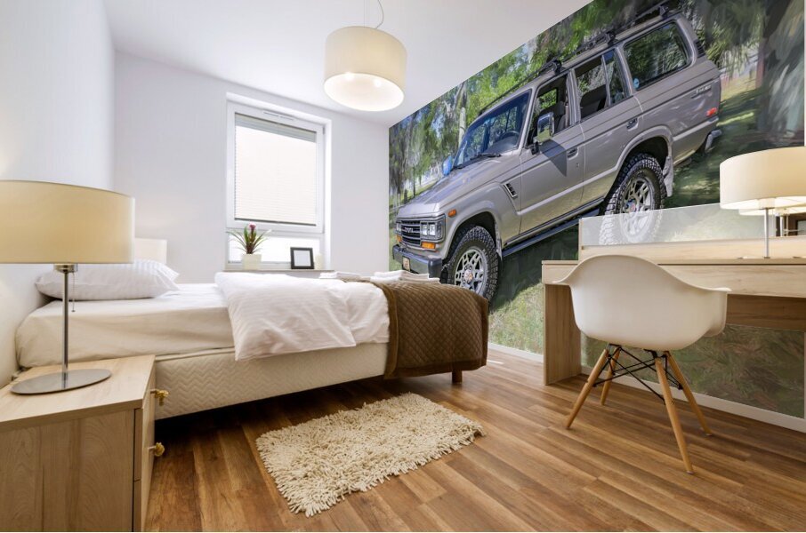 1988 Tan Toyota Landcruiser X1 2 Mural print
