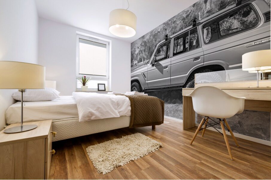 1988 Tan Toyota Landcruiser X1 3 Mural print