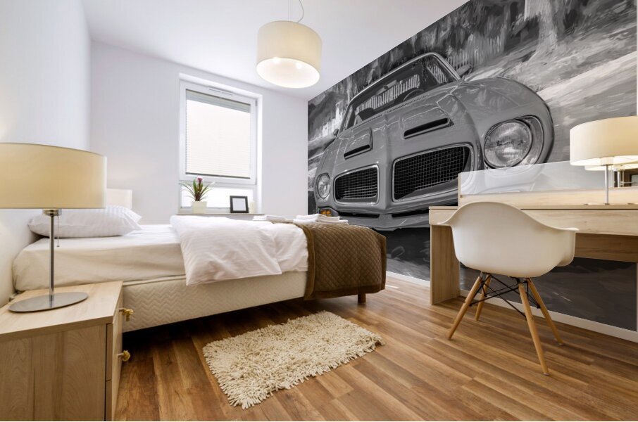 1970 Red Pontiac Firebird Ram Air Formula 400 X1 4 Mural print