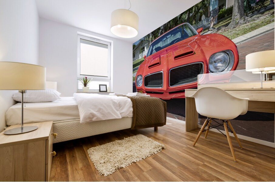 1970 Red Pontiac Firebird Ram Air Formula 400 X1 5 Mural print