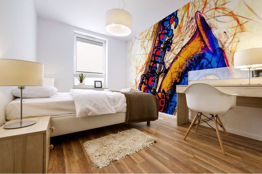 Saxophone - Play Music Play Mural print
