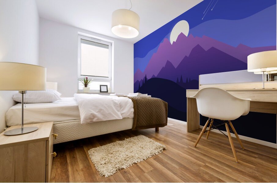 Purple Mountain Majesty Mural print
