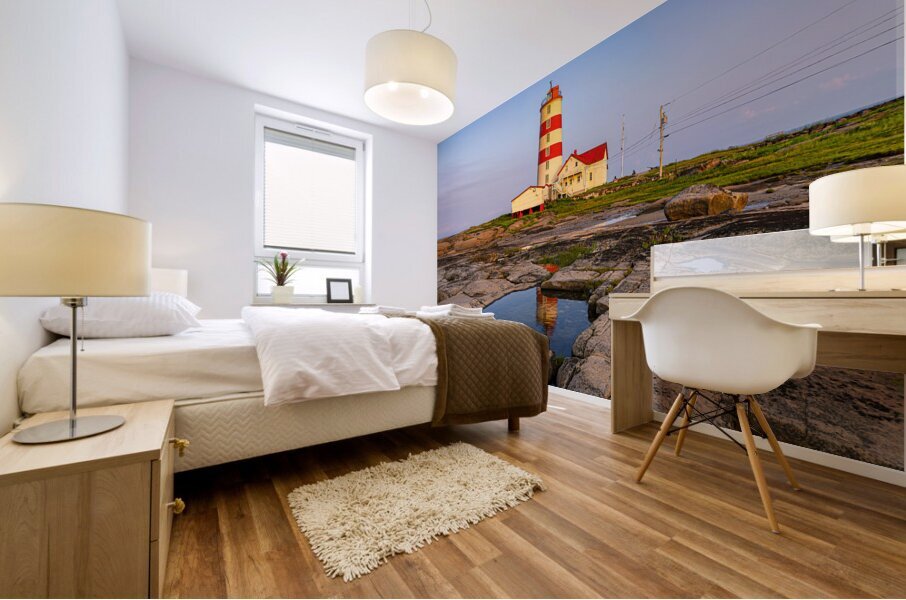 Pointe-des-Monts Lighthouse Mural print