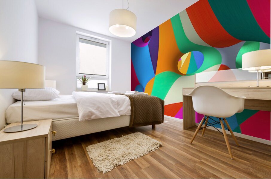 Tents of Color Mural print
