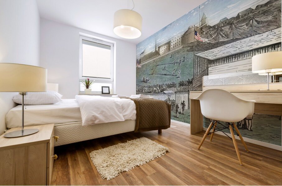 1876 Boston Base Ball Grounds Mural print