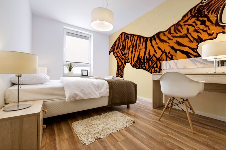 Early 1900s Mascot Tiger Art Mural print