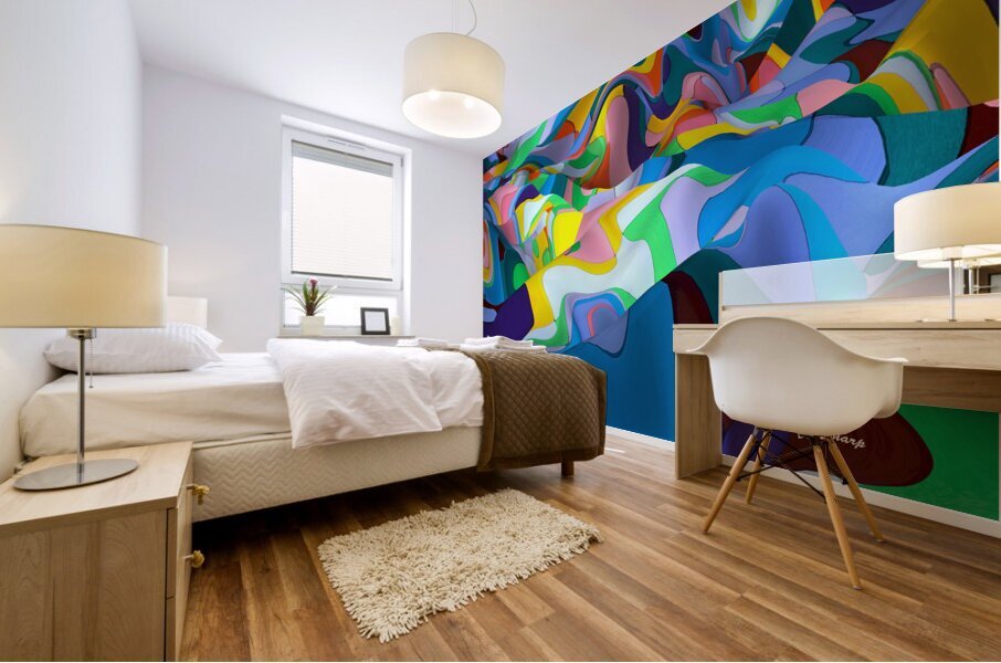 Wada Desert in Spring Mural print