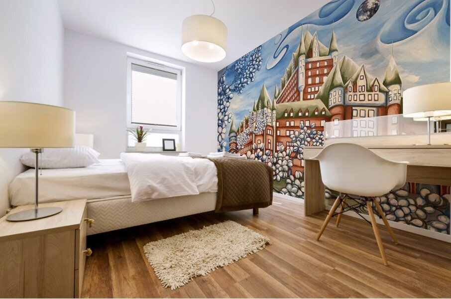 Appel au printemps Mural print